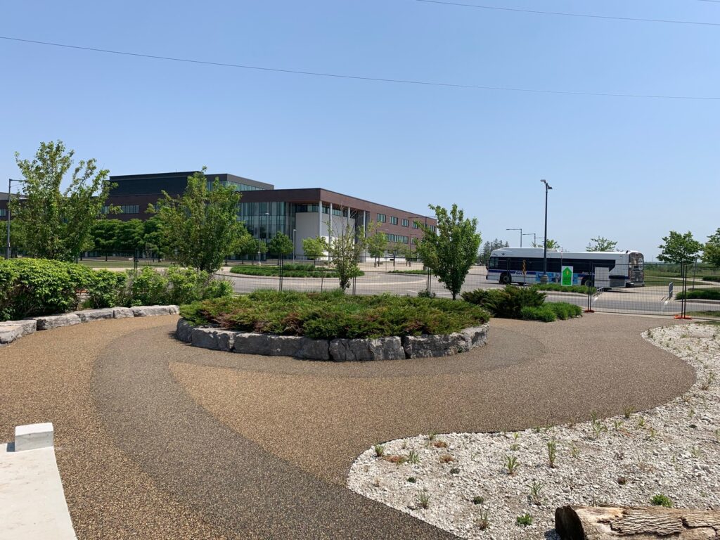 Conestoga College Permeable Walkway project by dreampave.ca