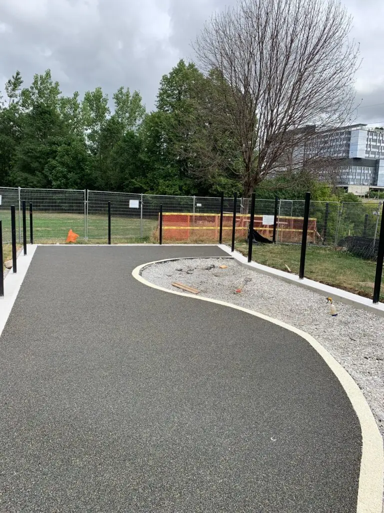 permeable pavment for dog park for city of toronto parks dept